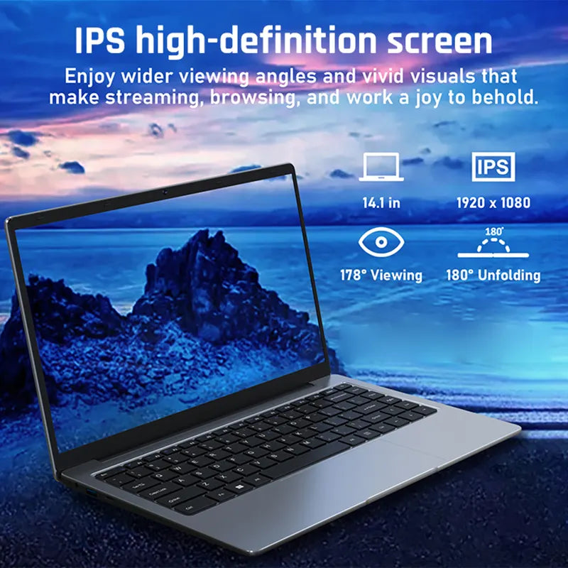 Inch Slim Laptop โ Fast Shipping, Ideal for Study & Office