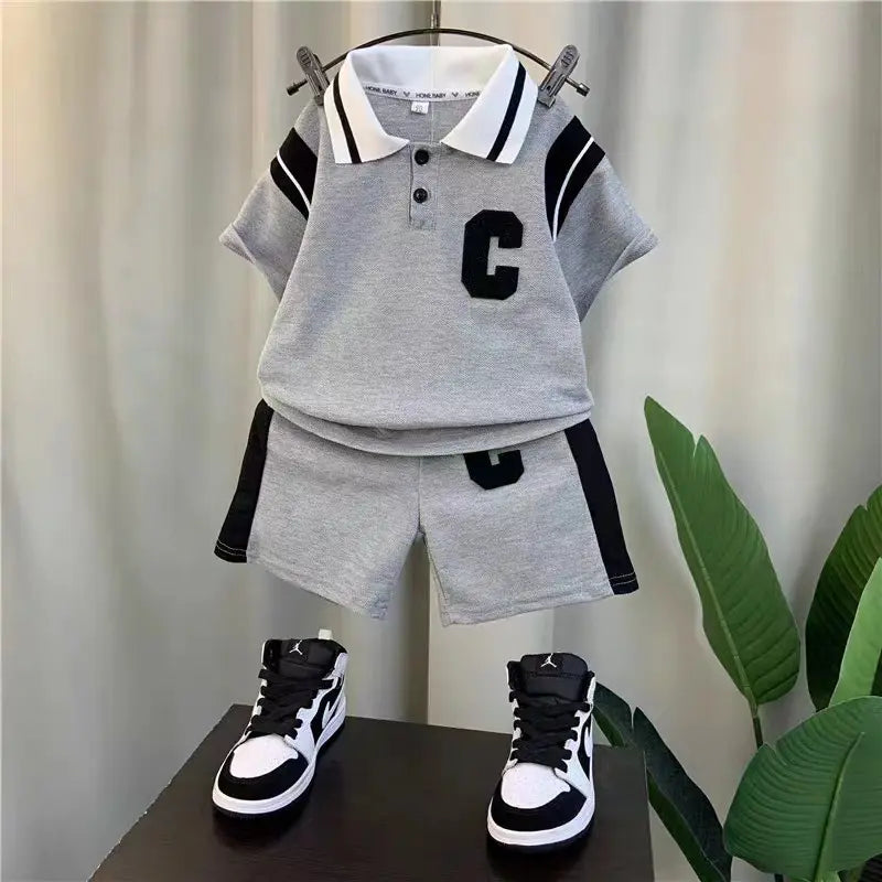 Piece Sporty Summer Set for Boys โ Polo Shirt & Shorts