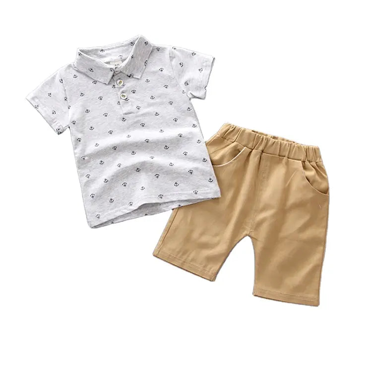 Piece Summer Set for Boys – Polo Shirt & Shorts