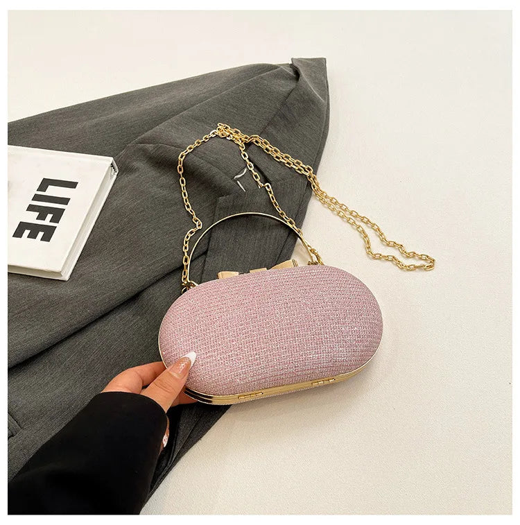 Chic Oval Evening Shoulder Bag – Elegant & Versatile