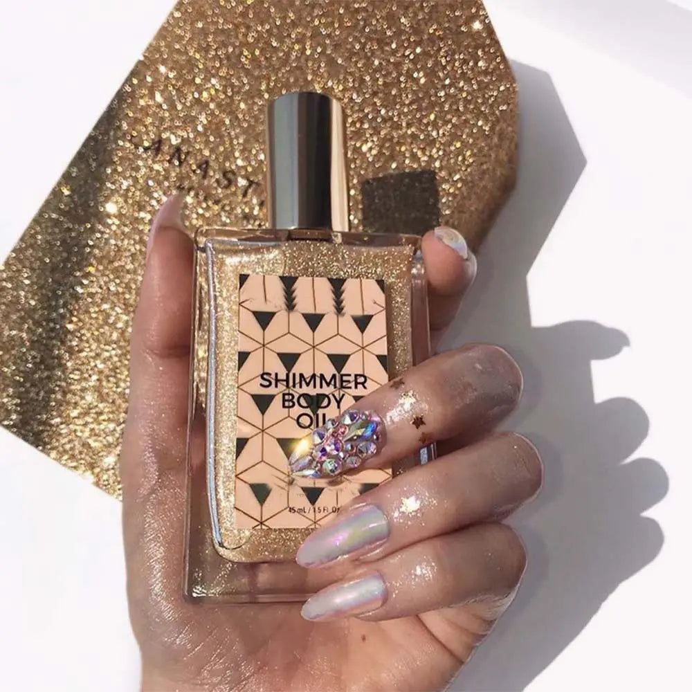 Shimmer Body Oil – Radiant Glow & Nourished Skin
