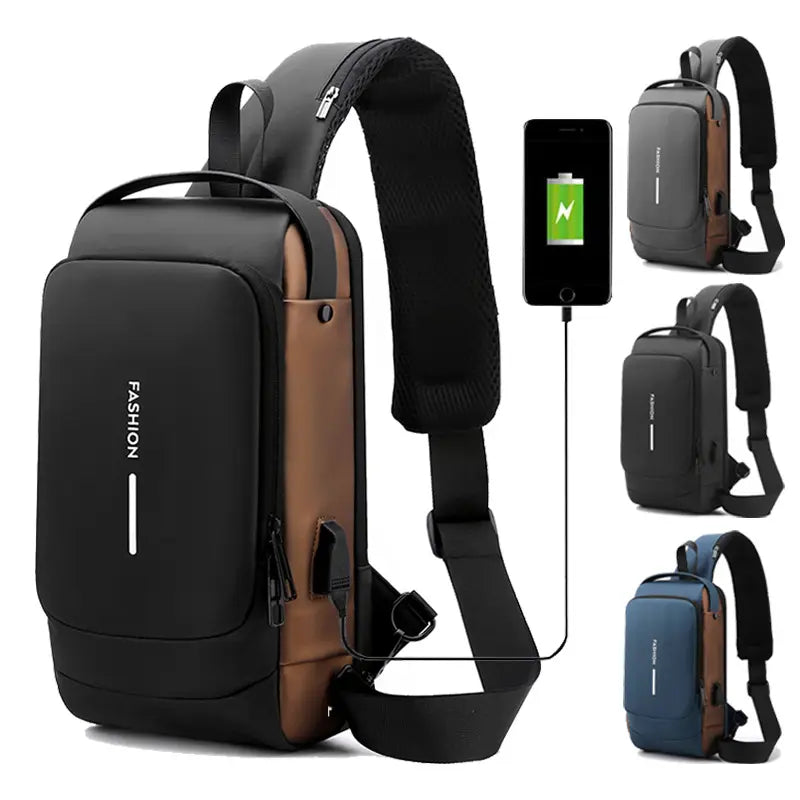 ๐ Smart Crossbody Bag with USB Charging Port