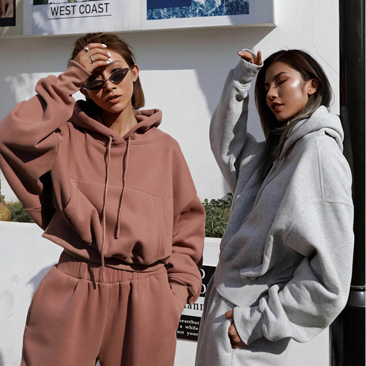 ✨ Oversized Women's Hoodie Tracksuit – Cozy & Stylish Set