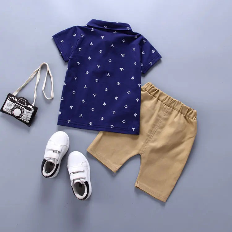 Piece Summer Set for Boys – Polo Shirt & Shorts
