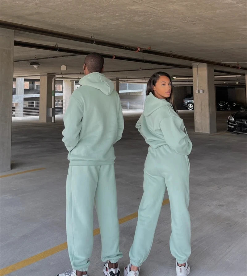 Unisex Matching Tracksuit Set – Comfy & Stylish Duo Look