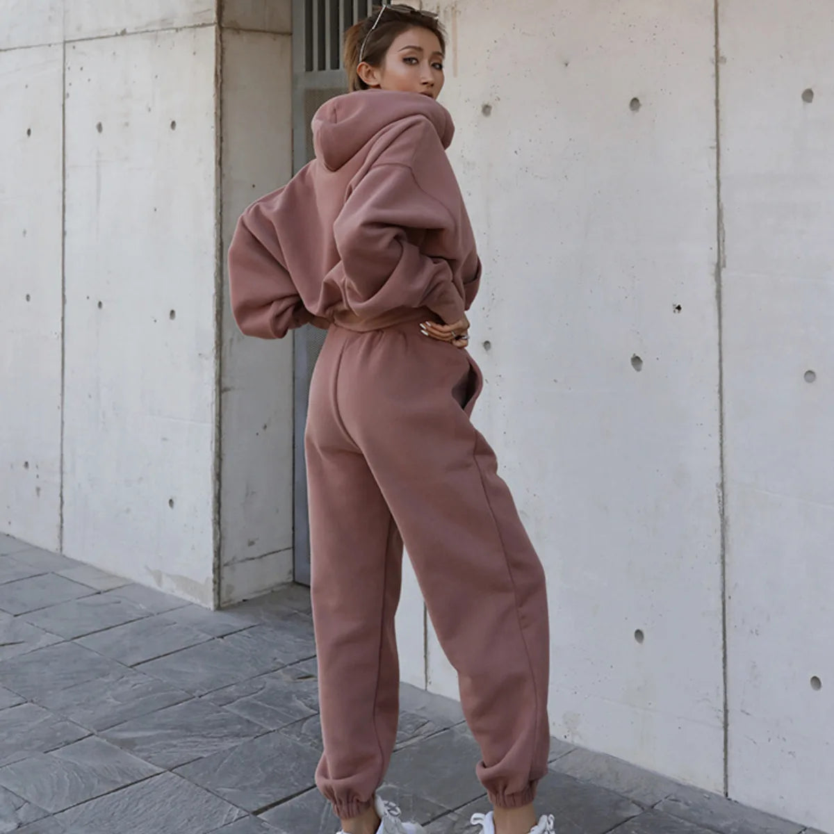 ✨ Oversized Women's Hoodie Tracksuit – Cozy & Stylish Set