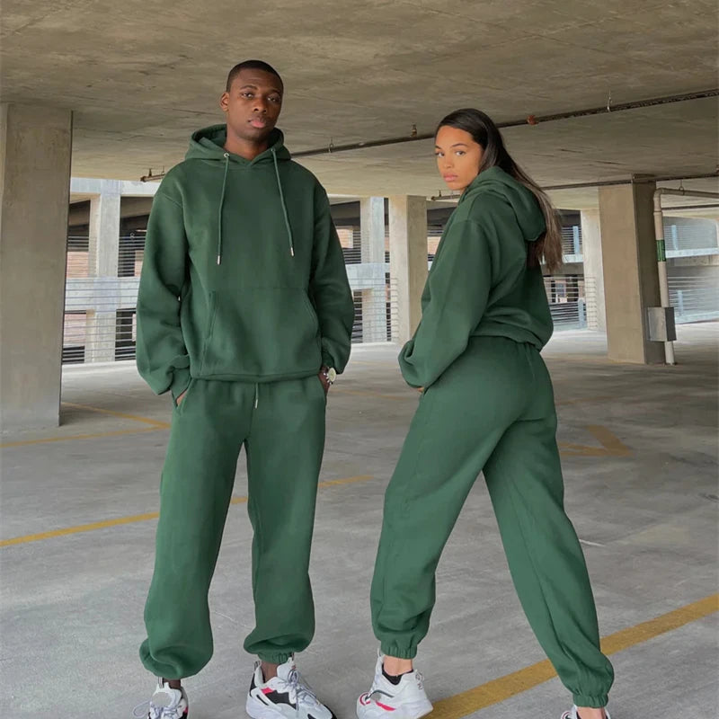 Unisex Matching Tracksuit Set – Comfy & Stylish Duo Look