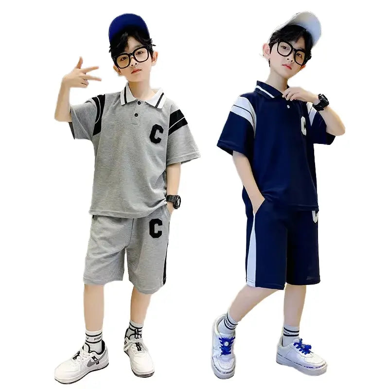 Piece Sporty Summer Set for Boys โ Polo Shirt & Shorts