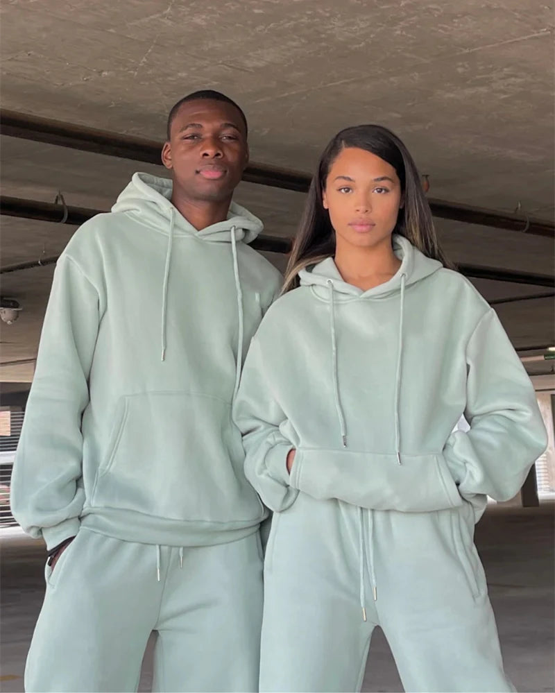 Unisex Matching Tracksuit Set – Comfy & Stylish Duo Look