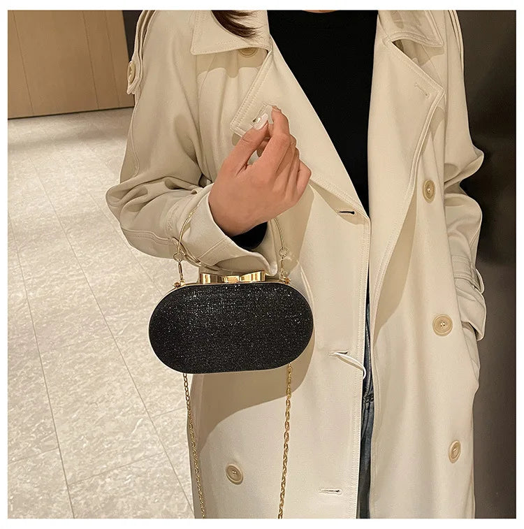Chic Oval Evening Shoulder Bag – Elegant & Versatile