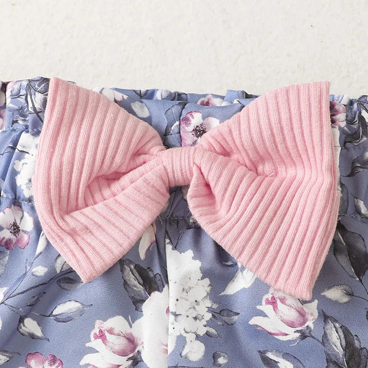 Piece Summer Set for Girls – Top, Shorts & Headband