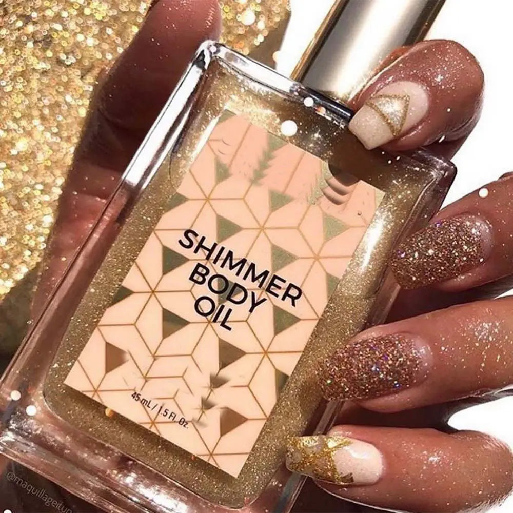 Shimmer Body Oil – Radiant Glow & Nourished Skin