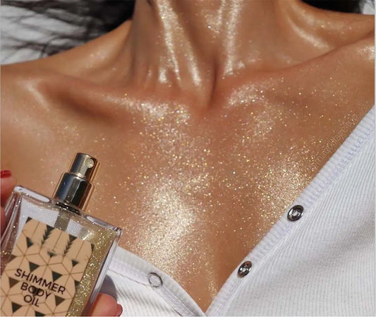 Shimmer Body Oil – Radiant Glow & Nourished Skin