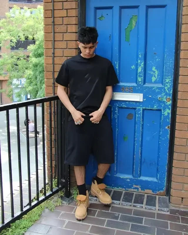 Men’s Oversized T-Shirt & Shorts Set – Urban Streetwear Vibes