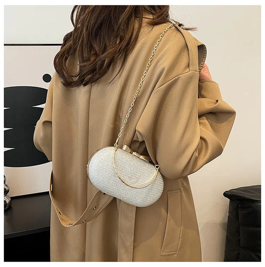 Chic Oval Evening Shoulder Bag – Elegant & Versatile