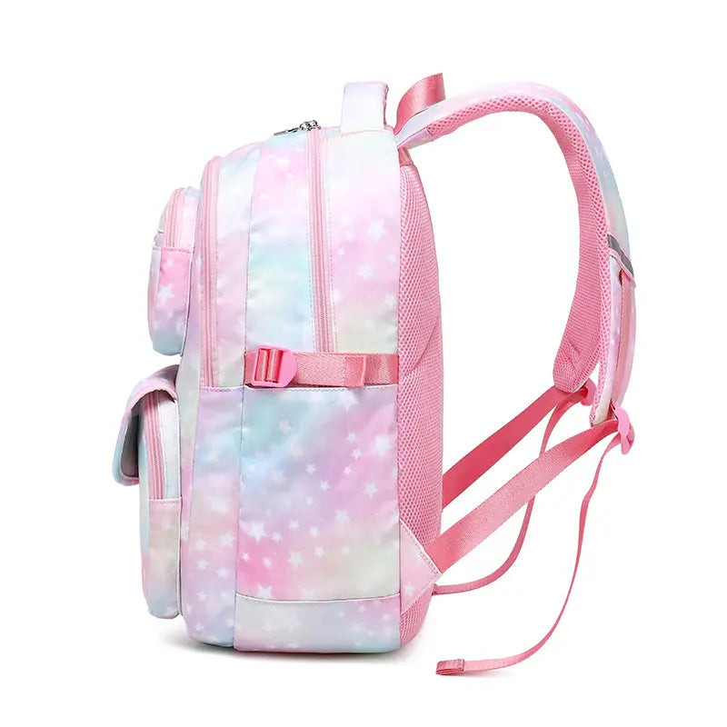 🎒 3-in-1 School Backpack Set – Starry Pastel Edition