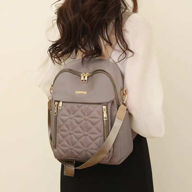 🎒 Elegant Quilted Backpack for Women – Versatile & Chic