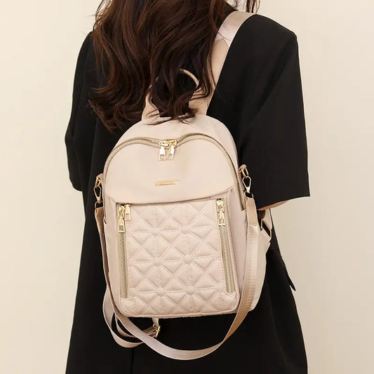 🎒 Elegant Quilted Backpack for Women – Versatile & Chic