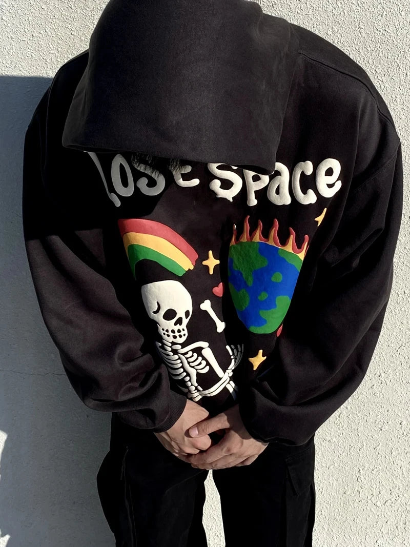 Graphic Oversized Hoodie – “In Space” Streetwear Edition