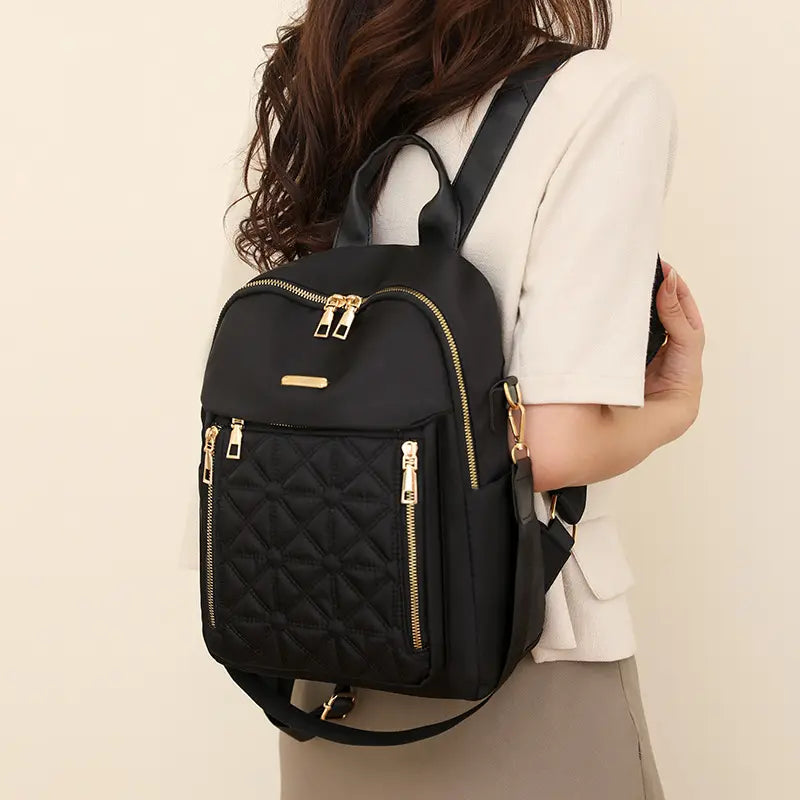 🎒 Elegant Quilted Backpack for Women – Versatile & Chic